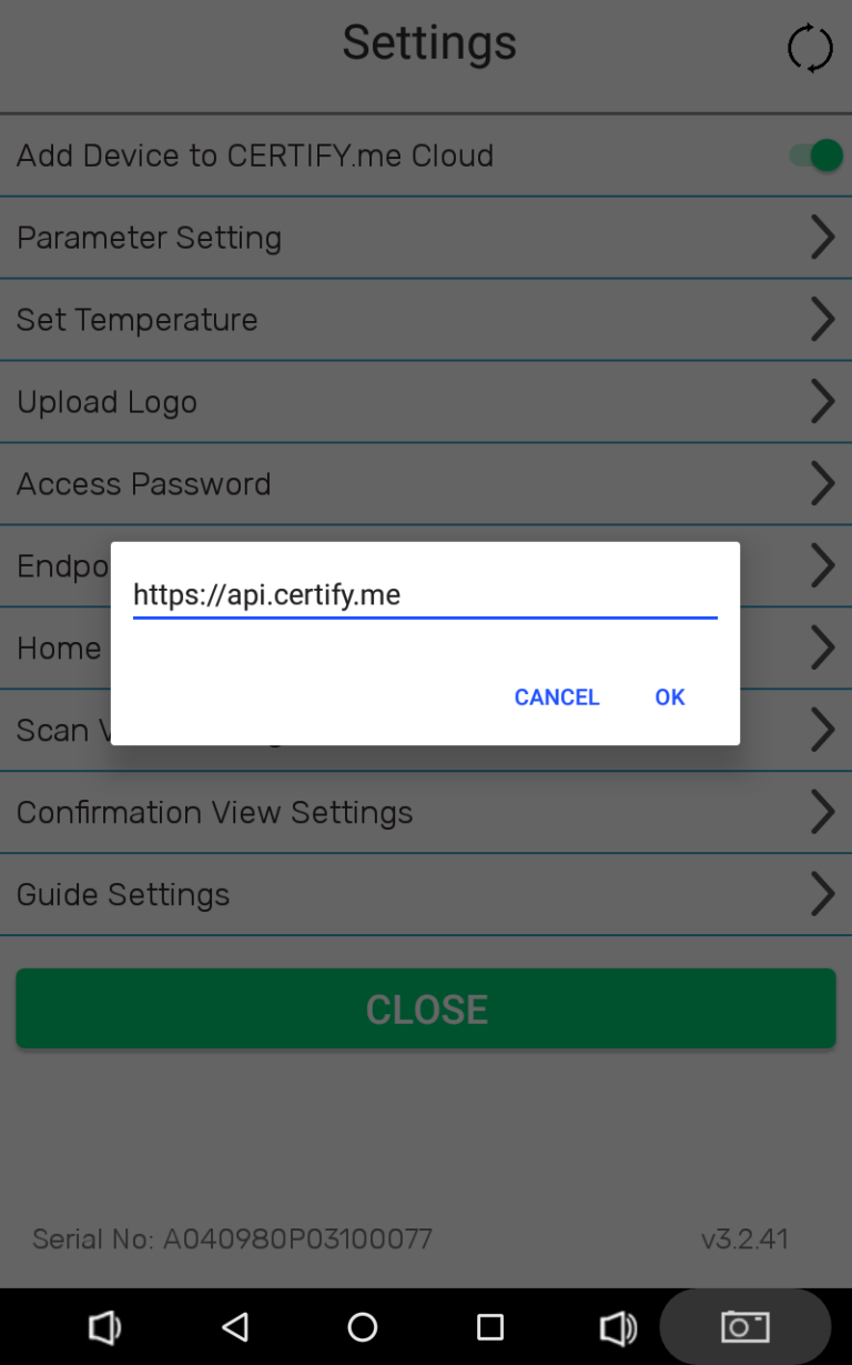 Endpoint URL – Help Certify – CERTIFY.me