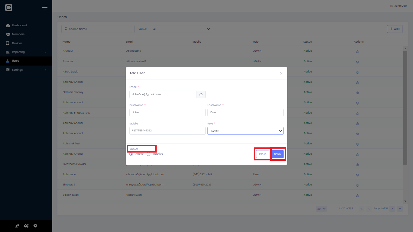 Add Users – Help Certify – CERTIFY.me